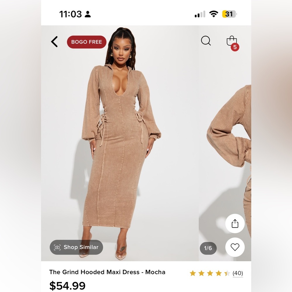 Hoodies dress from fashion nova